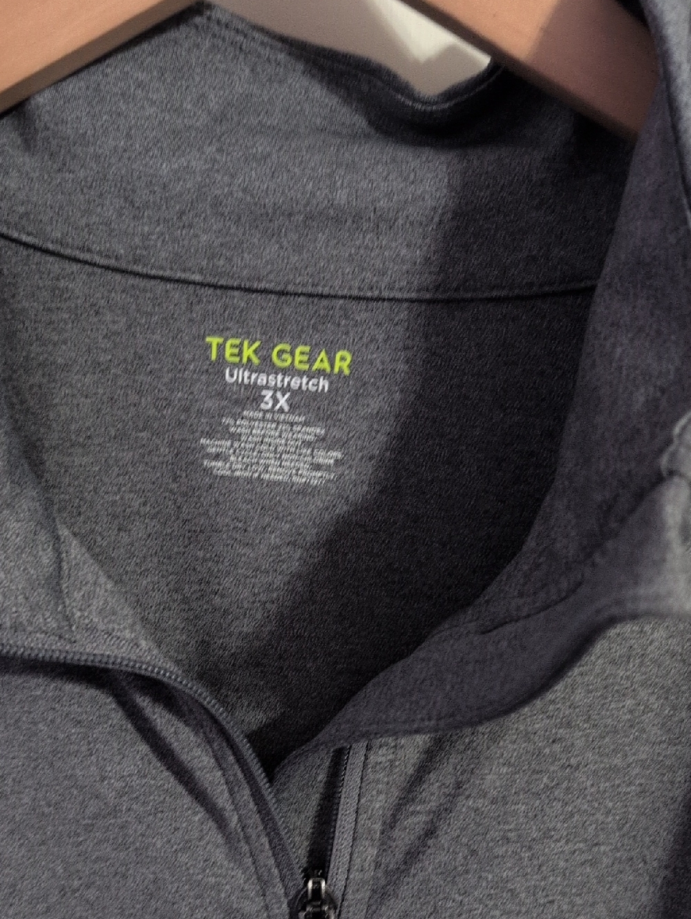 tek gear Heather Gray Full-Zip Performance Jacket